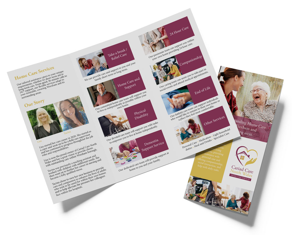 cariad care north wales leaflet